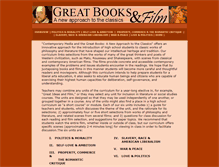 Tablet Screenshot of greatbooksandfilm.com